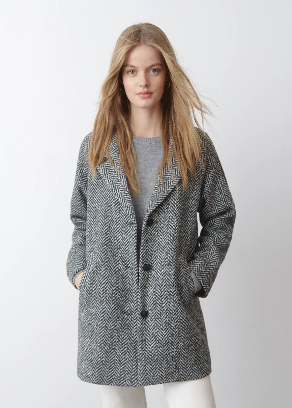 Abrigo Espiga Largo Medio
