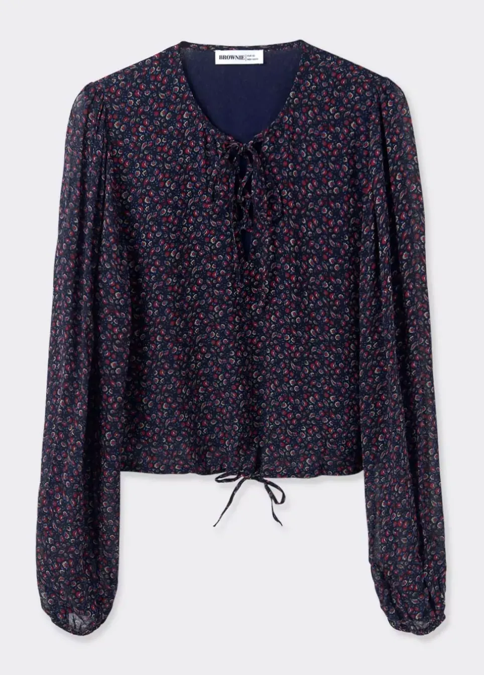 Blusa Tiras Cruzadas Estampada