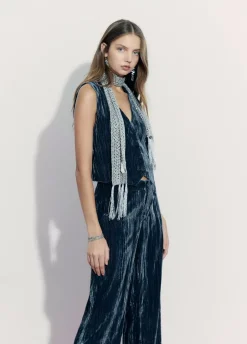 Bufanda Lentejuelas Fiesta Plata