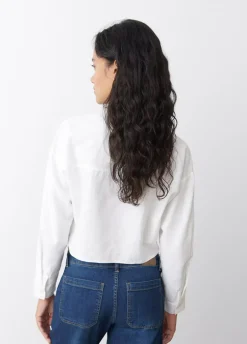 Camisa Cropped Lisa Bolsillo