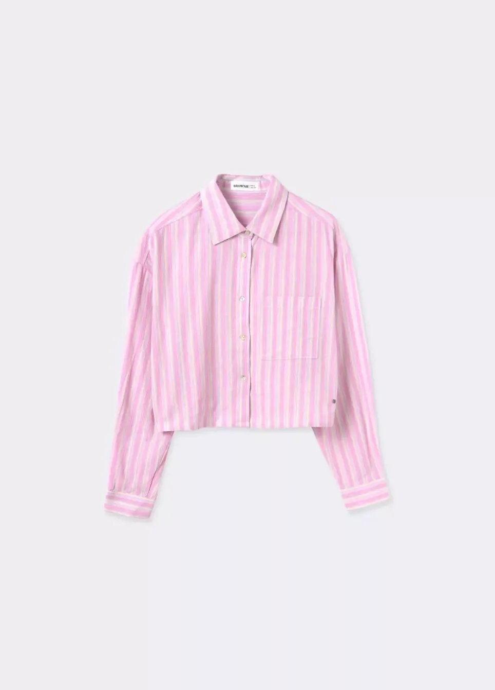 Camisa Cropped Rayas