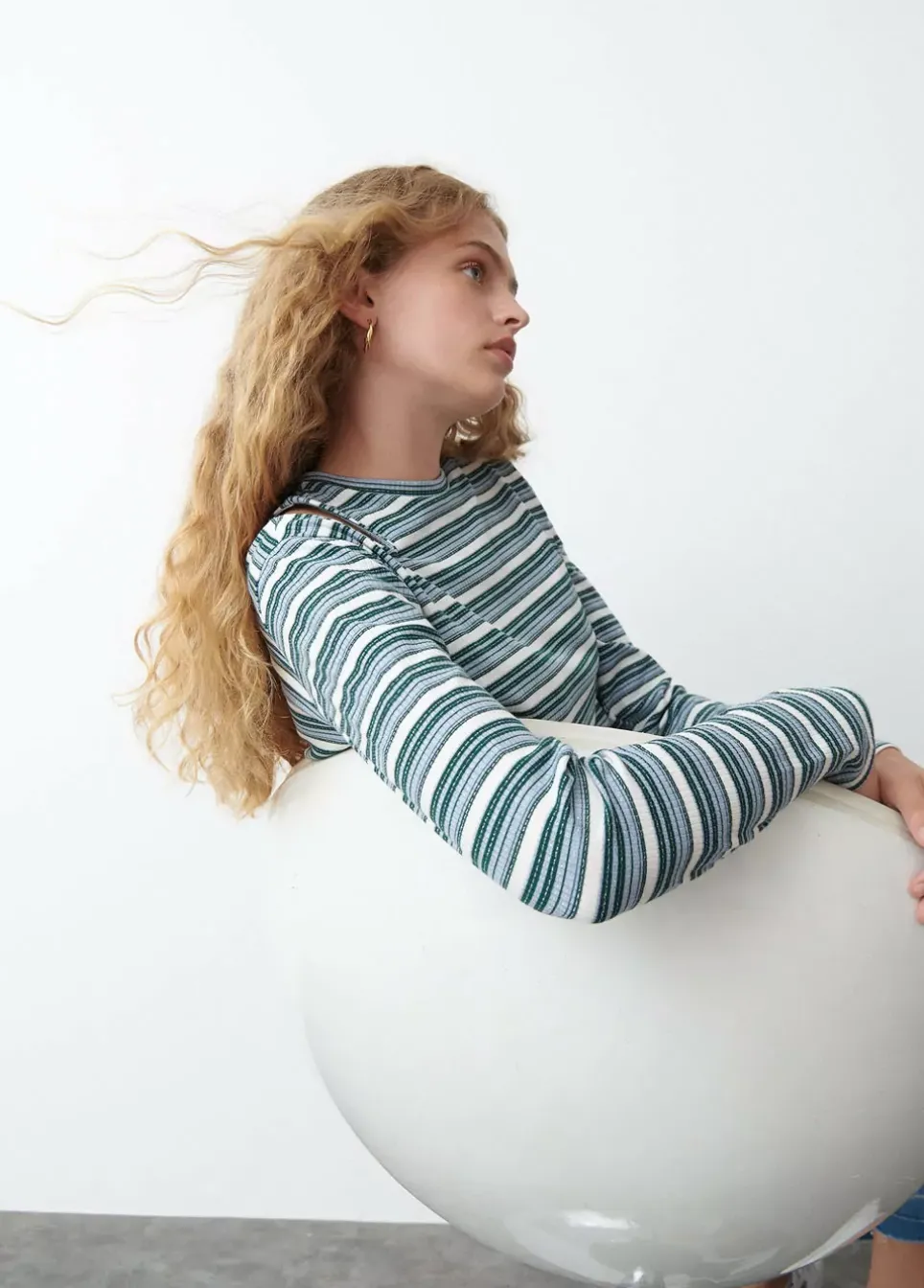 Camiseta Rayas Cut Out