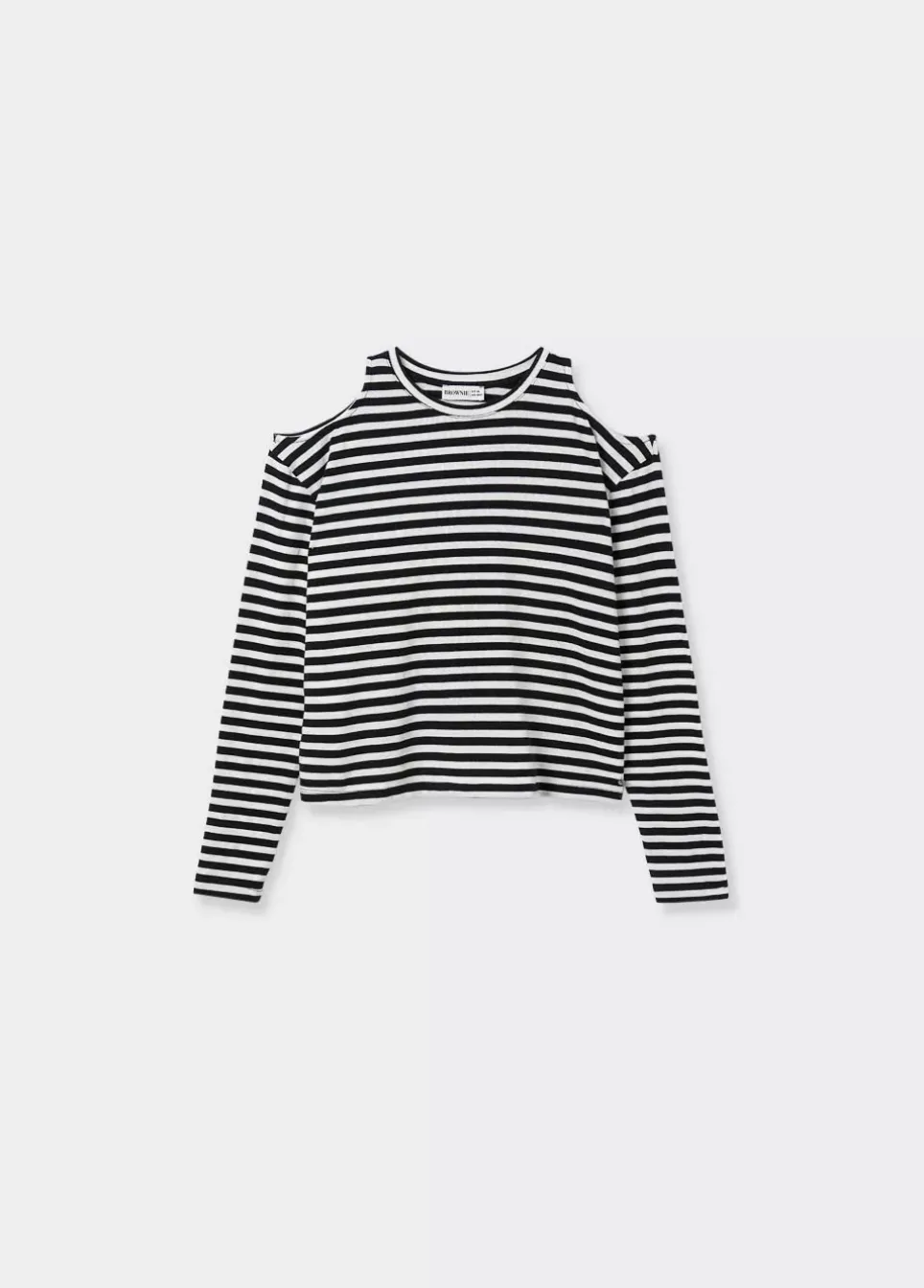 Camiseta Rayas Cut Out Hombros