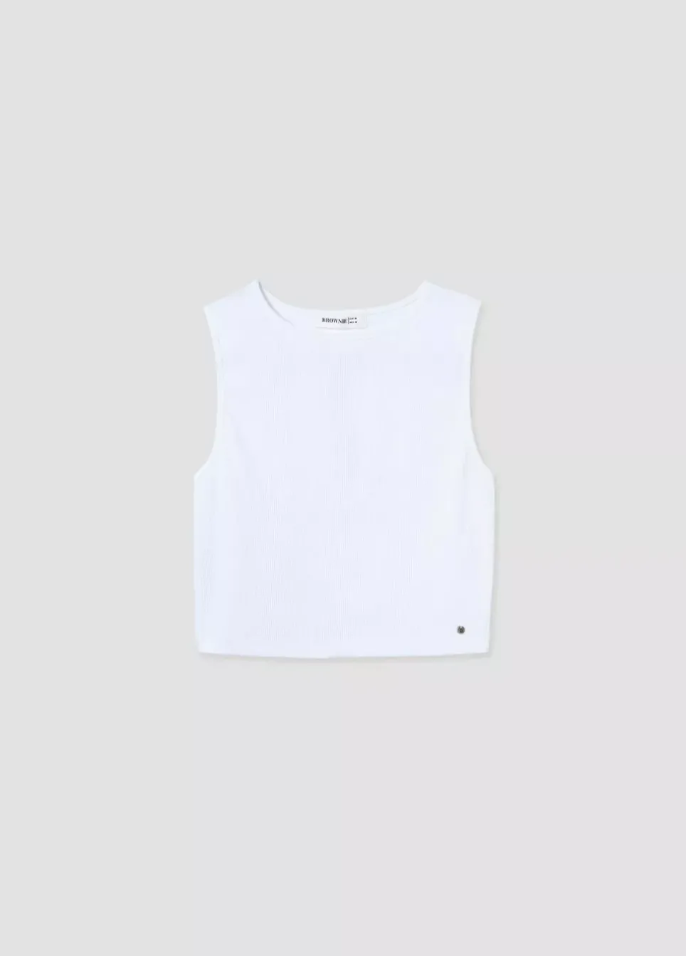 Camiseta Sin Manga Blanca