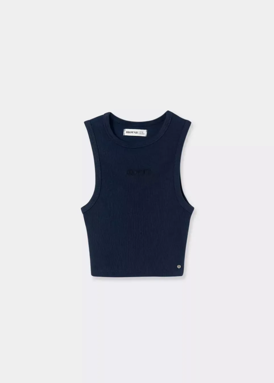 Camiseta Sin Manga Bordada