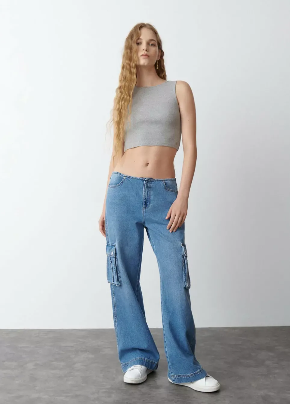 Camiseta Sin Manga Gris