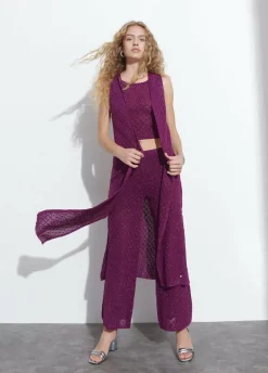 Chaleco Largo Hilo Metalizado