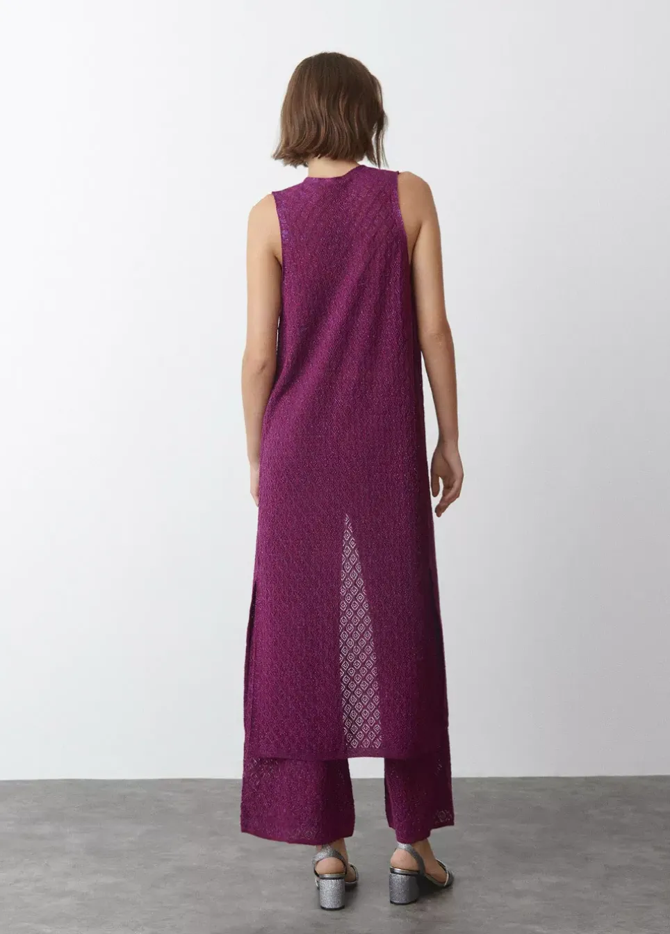 Chaleco Largo Hilo Metalizado