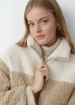 Chaqueta Polar Cremallera Contraste