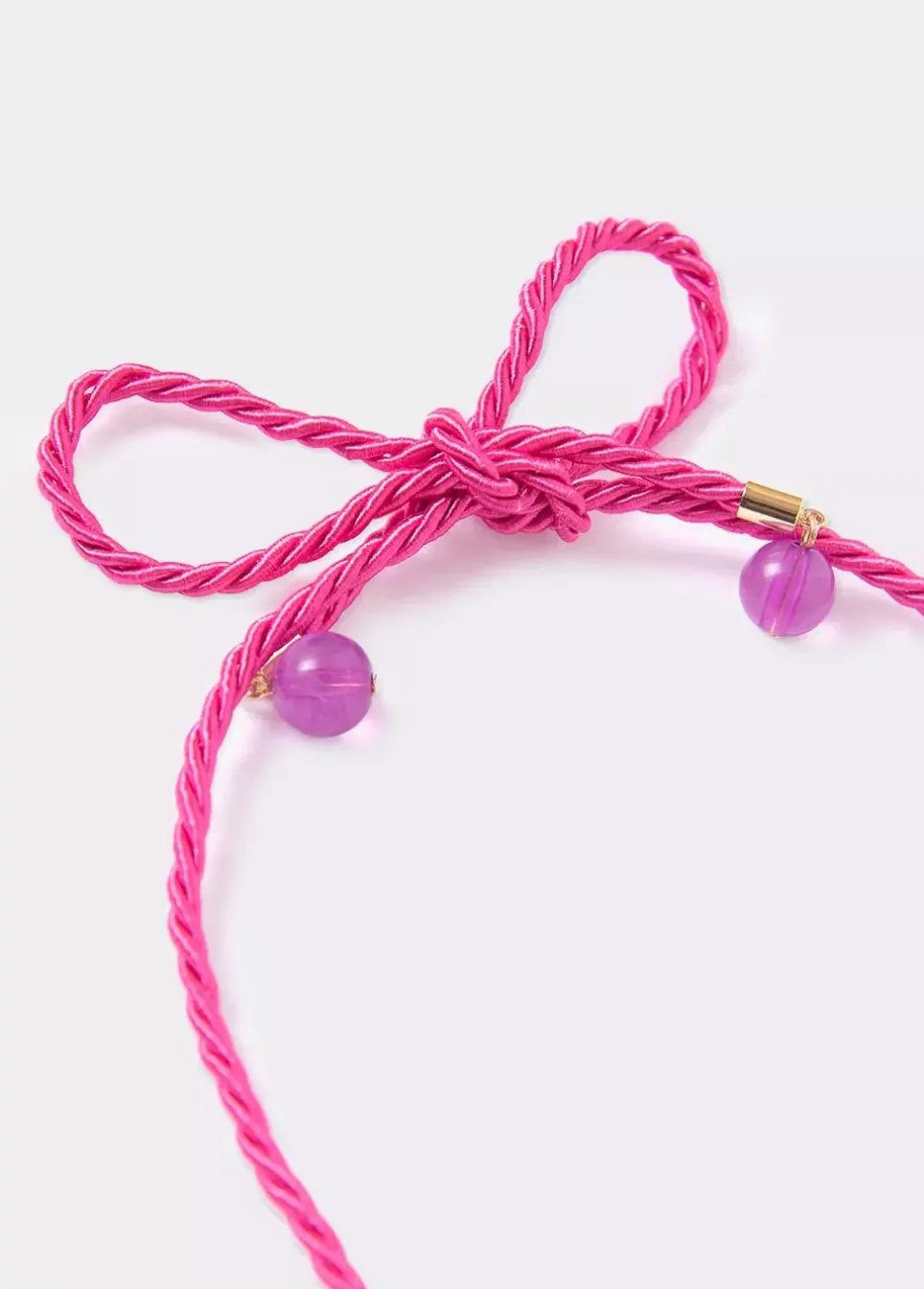 Collar Algodon Flor Resina