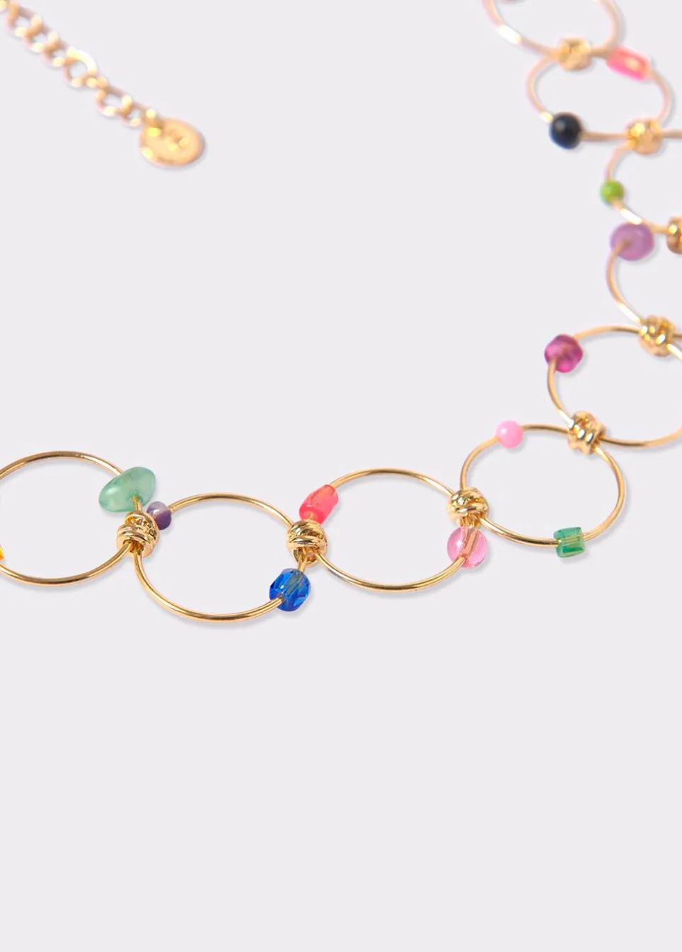 Collar Choker Aros Piedras