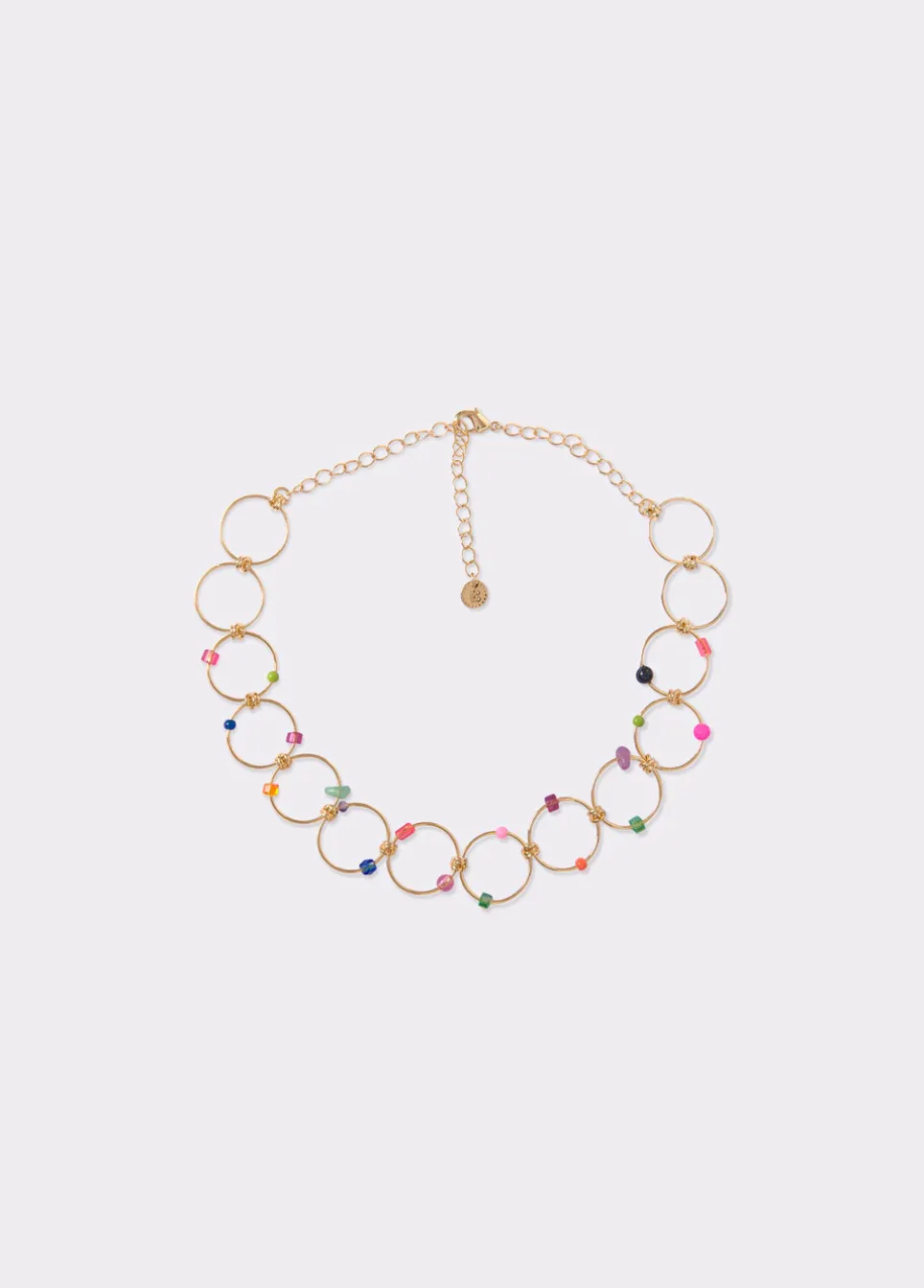 Collar Choker Aros Piedras