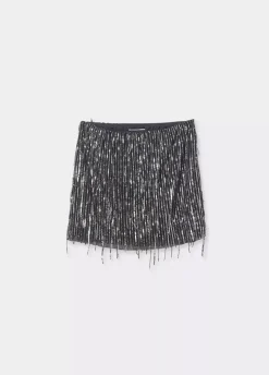 Falda Flecos Lentejuelas