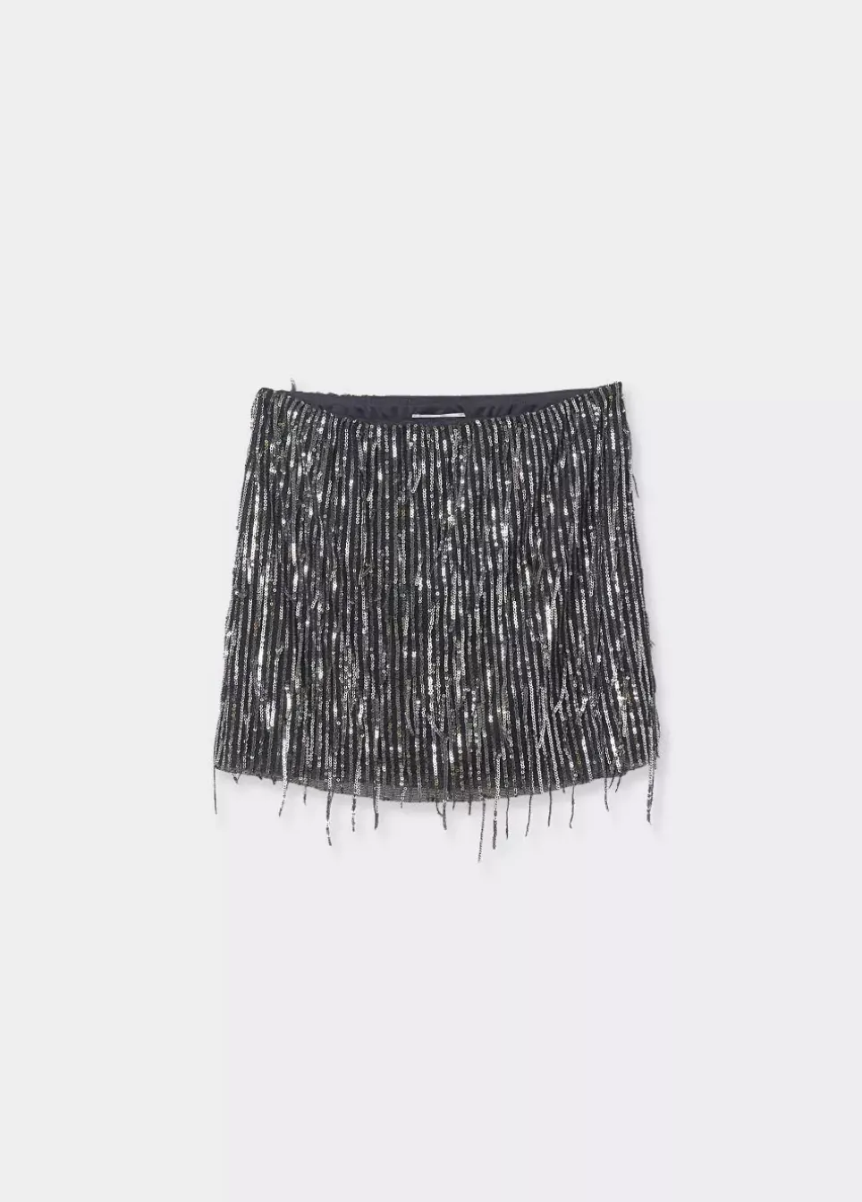 Falda Flecos Lentejuelas