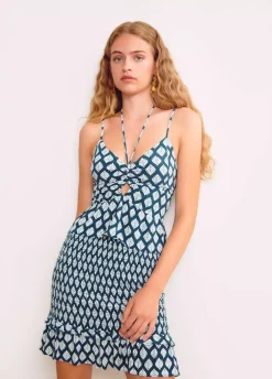 Falda Gomas Estampado Etnico