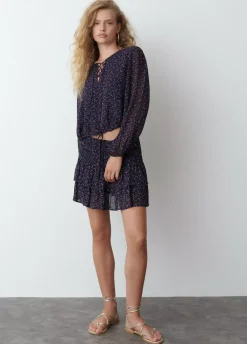 Falda Mini Jaretas Estampado