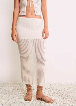 Falda Punto Calada Larga