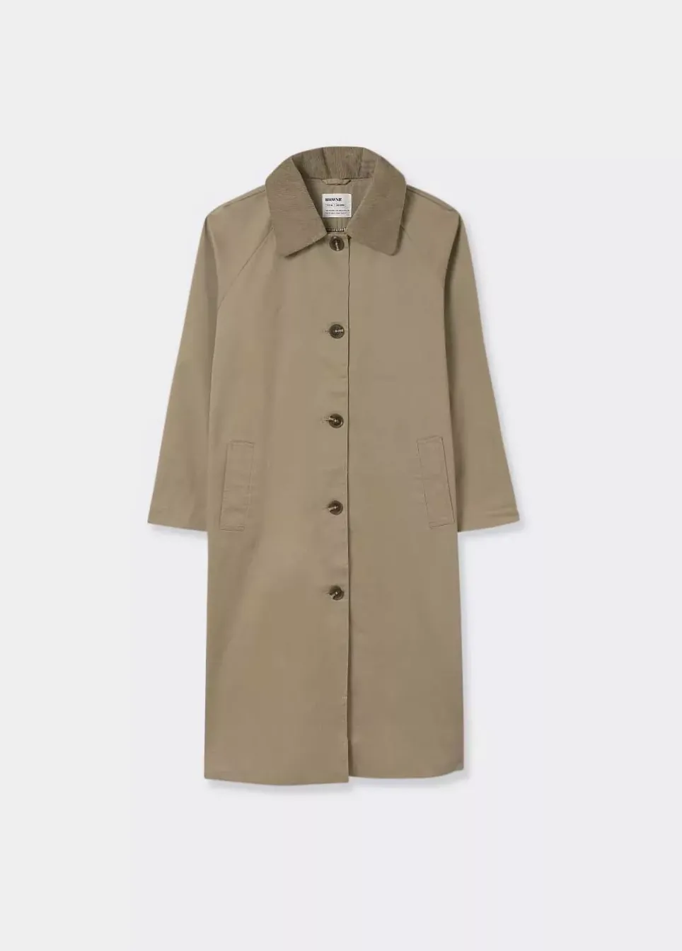 Gabardina Larga Cuello Pana