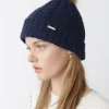 Gorro Trenza Bola Pelo