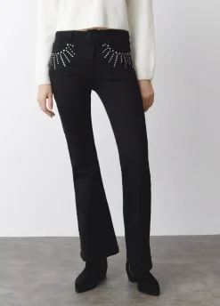Jeans Campana Tachas