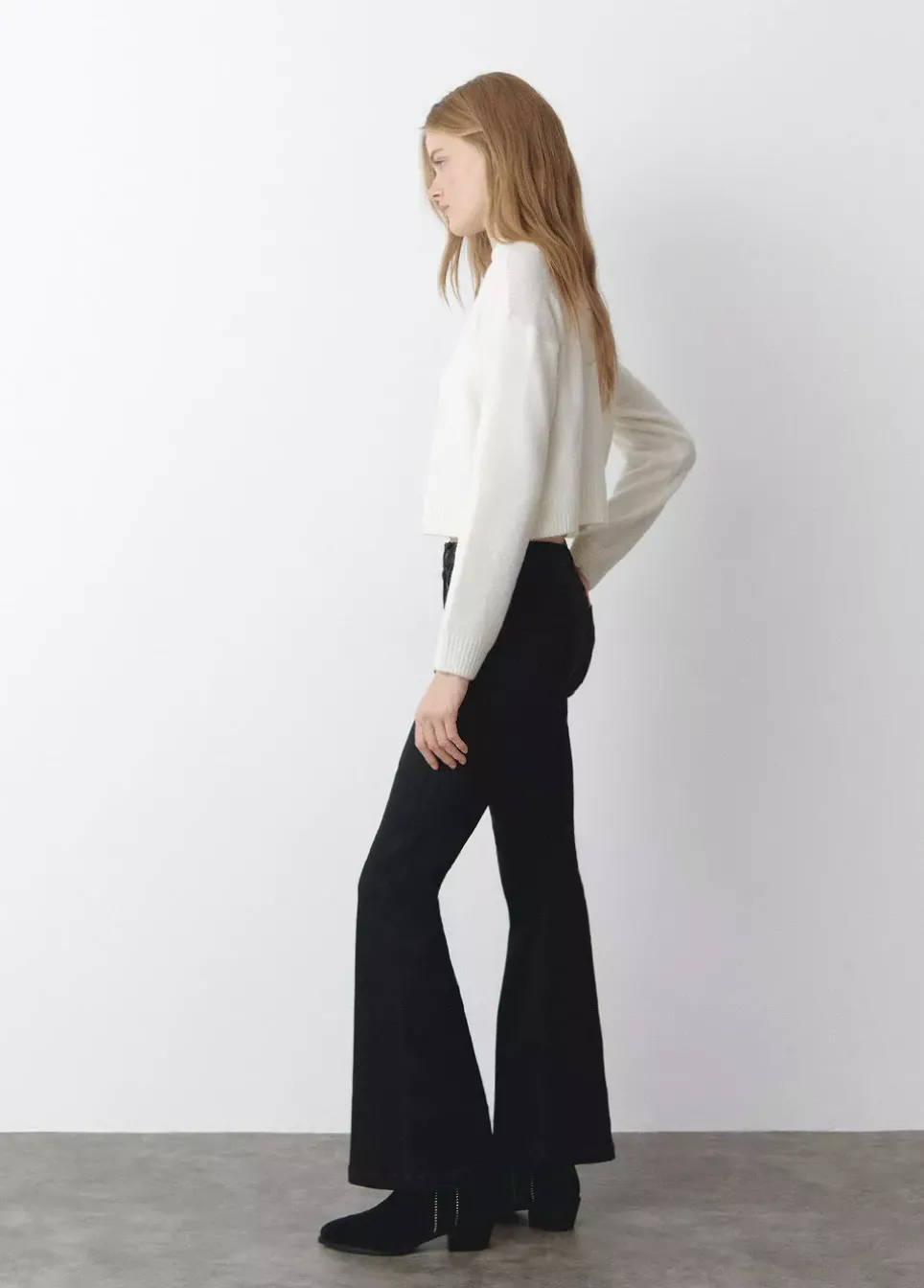 Jeans Campana Tachas