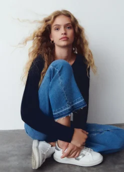 Jeans Culotte Botones Frontales