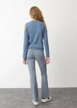 Jersey Chenilla Hombros Descubiertos