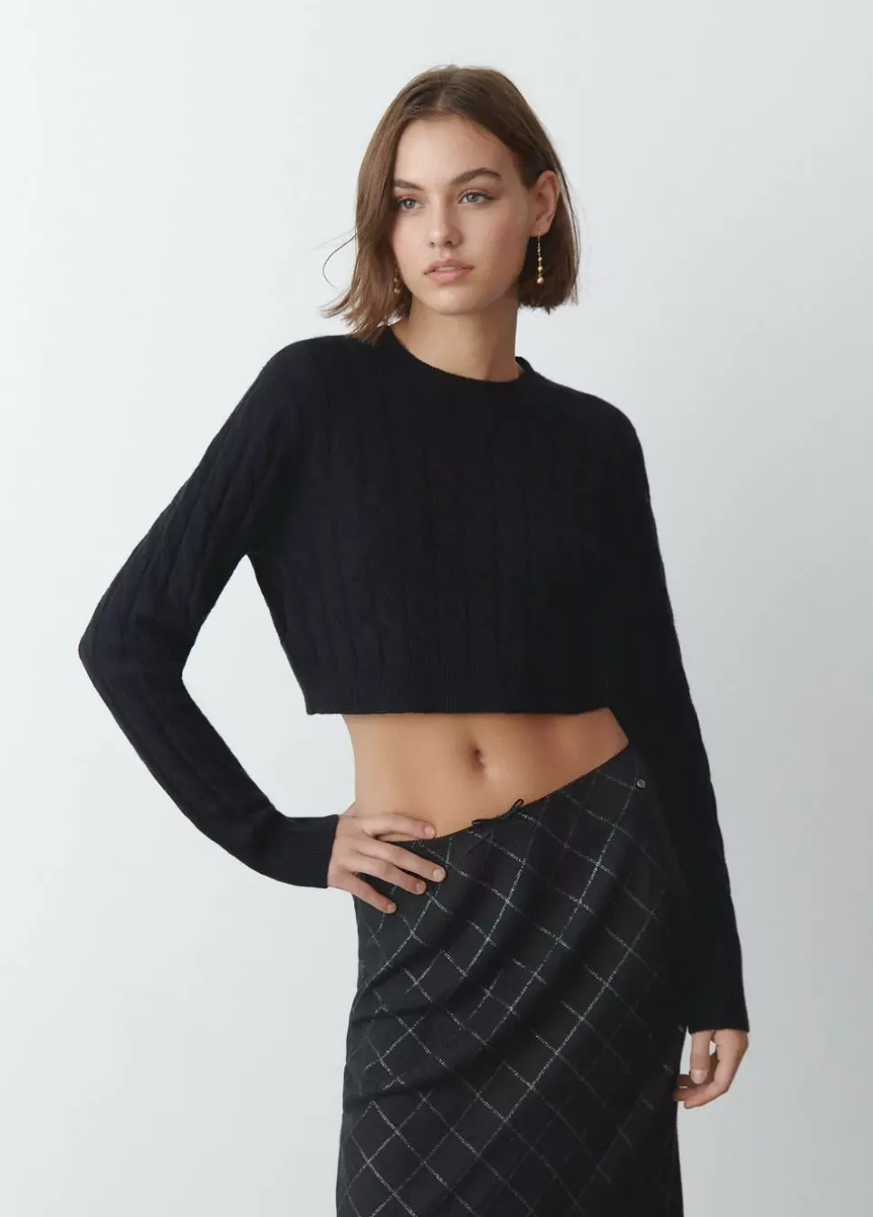 Jersey Cropped Trenzas