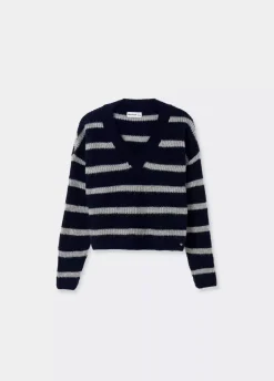 Jersey Cuello Pico Rayas