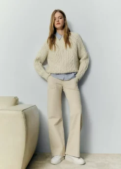 Jersey Trenzas Cuello Redondo