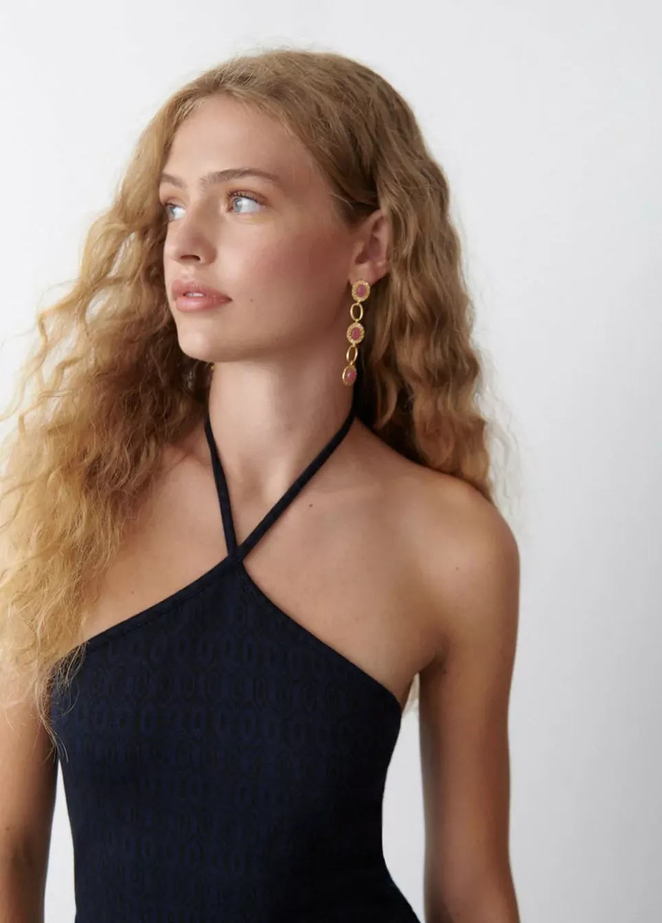 Mono Halter Jacquard