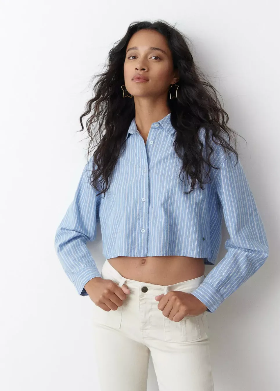 Pantalon Campana Bolsillos Frontales