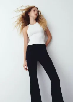 Pantalon Campana Bolsillos Frontales