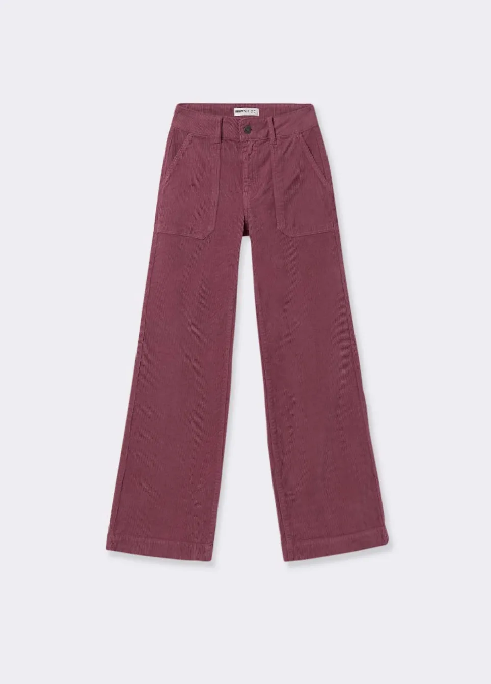 Pantalon Pana Culotte Bolsillo Frontal