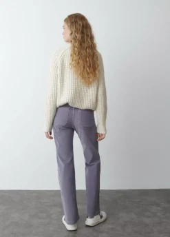 Pantalon Pana Culotte Bolsillo Frontal