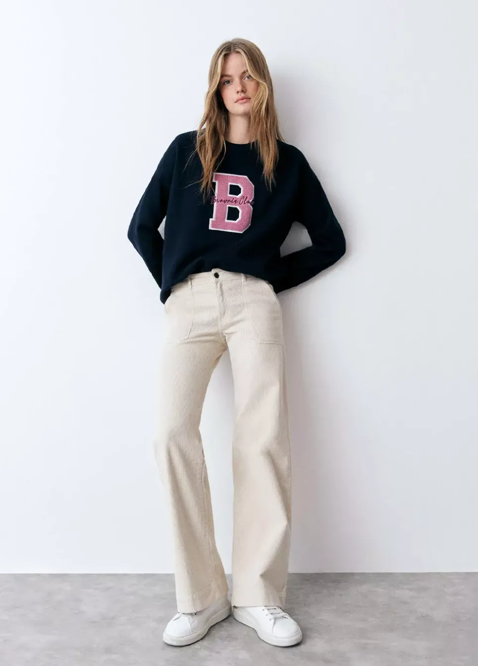 Pantalon Pana Culotte Bolsillo Frontal