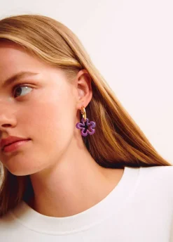 Pendiente Flor Resina