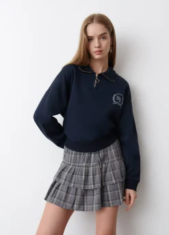 Sudadera Cremallera Bordado