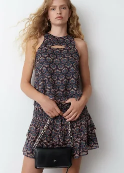 Top Estampado Indio Lurex Cut Out