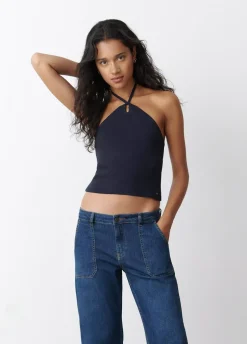 Top Punto Hilo Metalizado