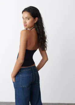 Top Punto Hilo Metalizado