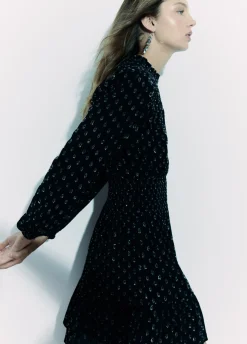 Vestido Engomado Dobby