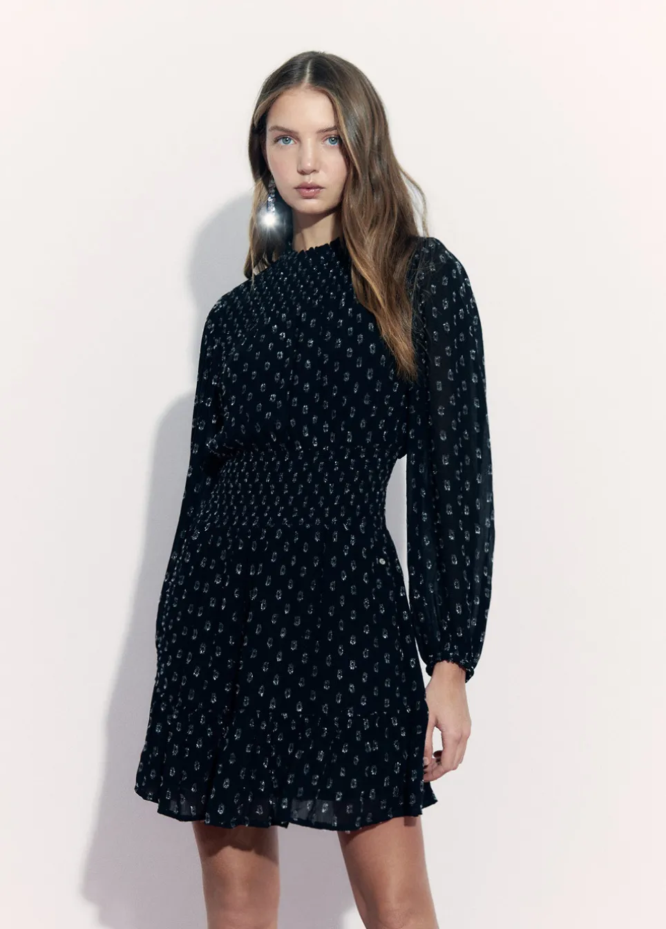 Vestido Engomado Dobby