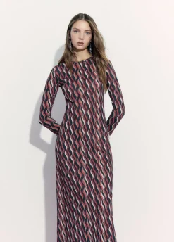 Vestido Estampado Ondas