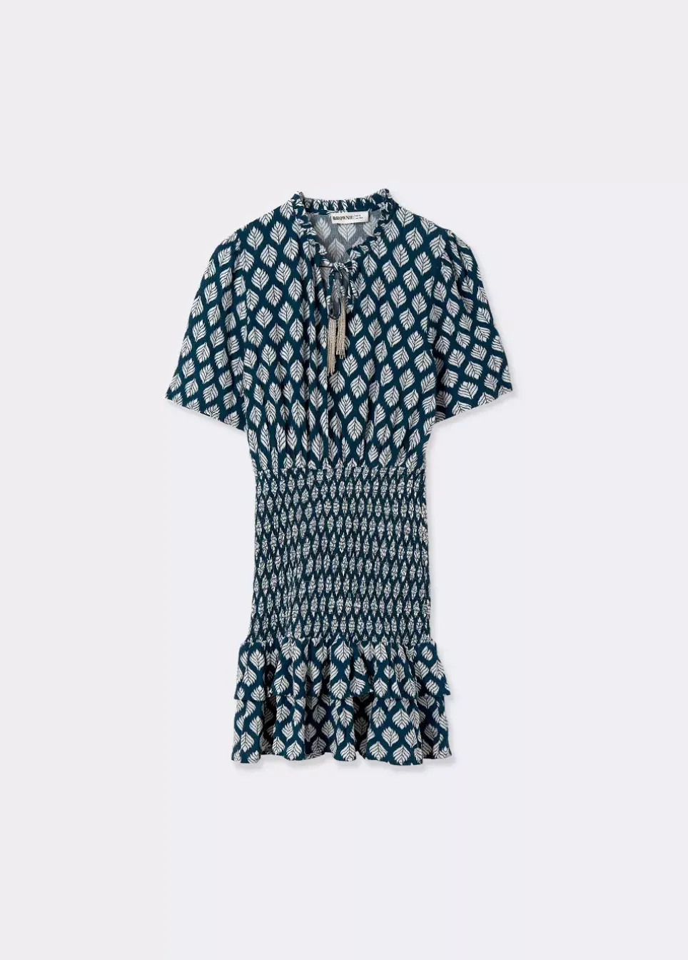 Vestido Gomas Etnico Abalorios