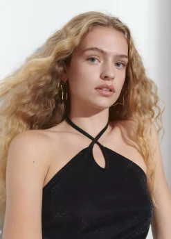 Vestido Halter Cruzado