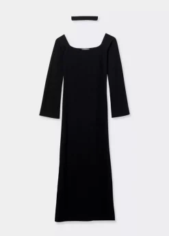 Vestido Largo Escote Hombros