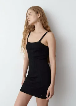 Vestido Punto Cuello Cuadrado