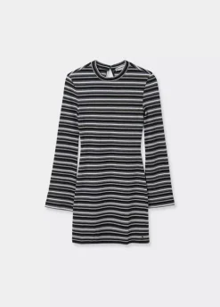 Vestido Rayas Manga Larga